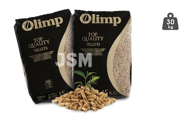 Holzpellets Olimp Premium-Qualität - Sackware (2 x 15 kg) EN Plus A1