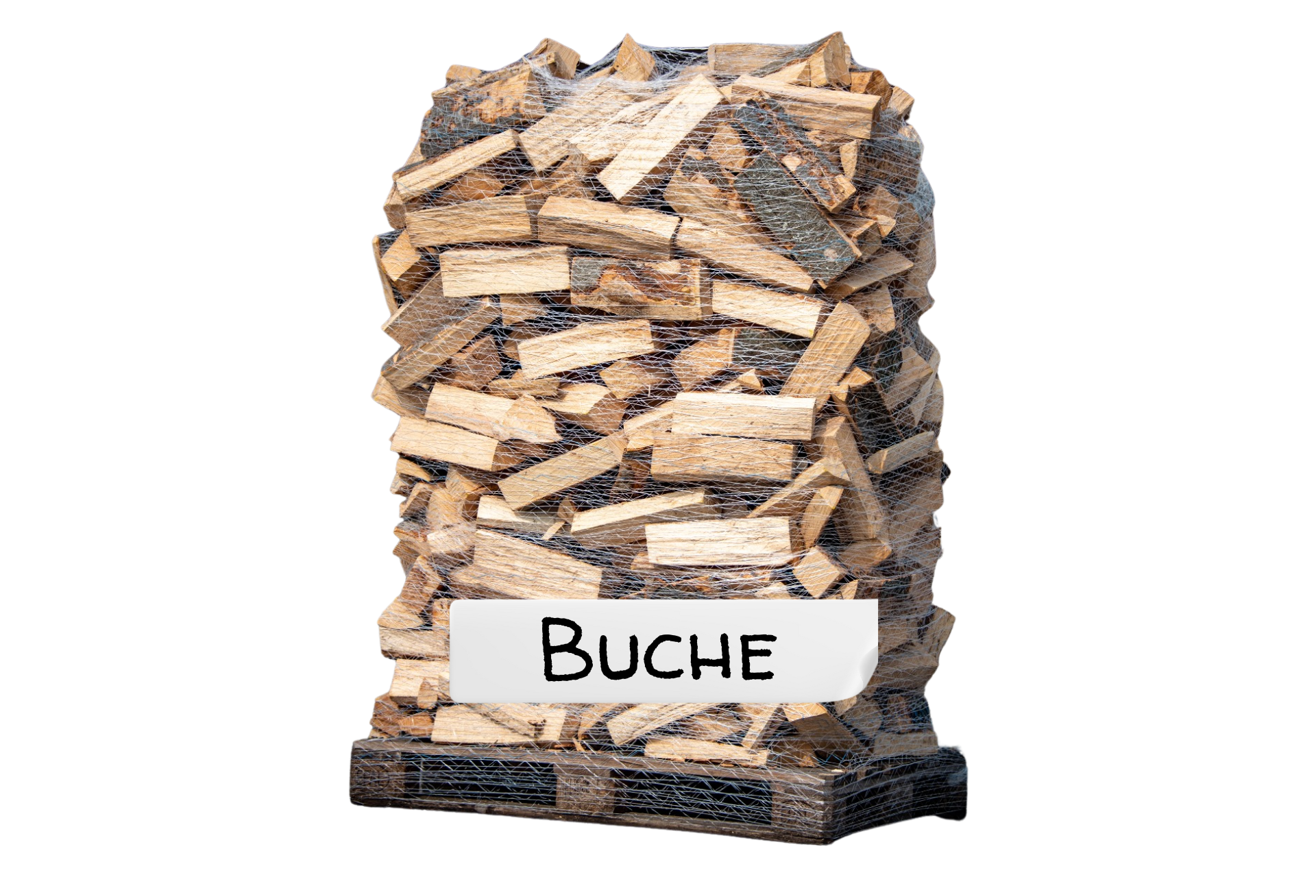 Brennholz lose auf Palette