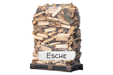 Brennholz lose auf Palette