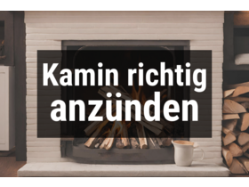 Bild von Kamin richtig anzünden