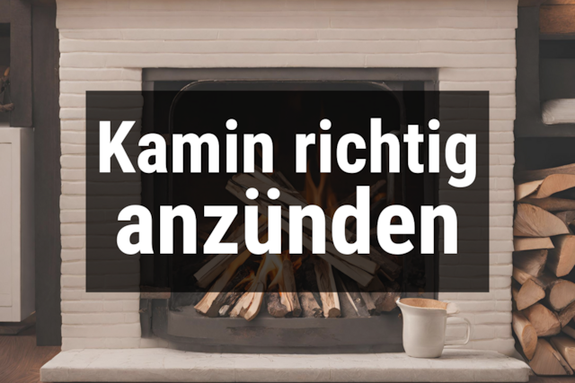 Bild von Kamin richtig anzünden & anfeuern 🔥 So gelingt es 