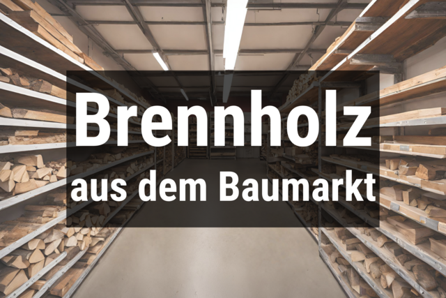 Bild von Brennholz aus dem Baumarkt 🔥 Top 5 im Preis-Vergle