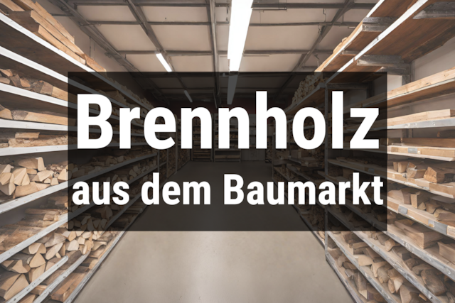 Bild von Brennholz aus dem Baumarkt 🔥 Top 5 im Preis-Vergle