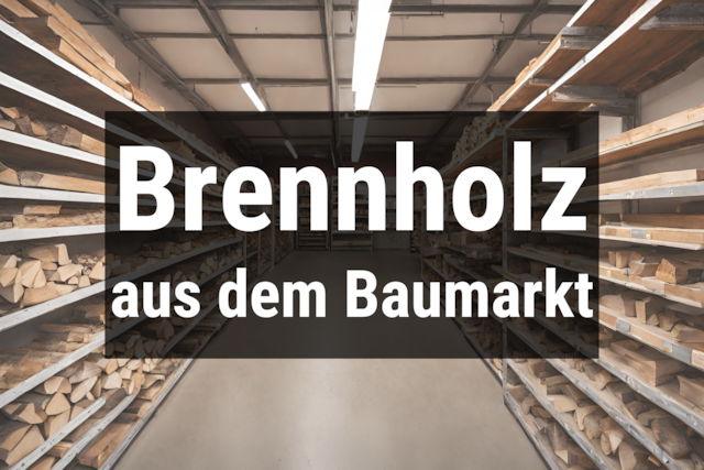 Bild von Brennholz aus dem Baumarkt ☀️ Top 5 im Preis-Vergl