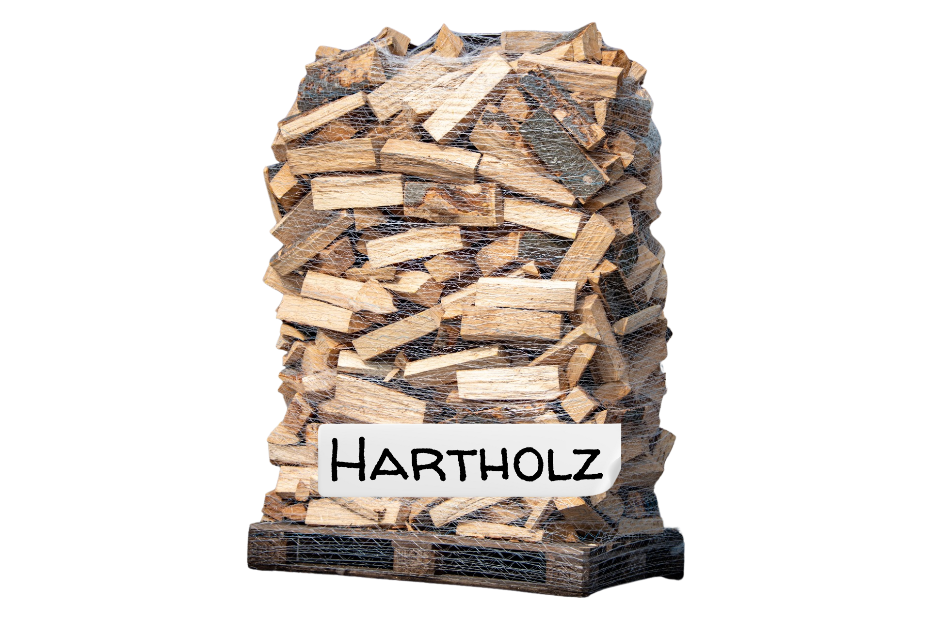 Brennholz lose auf Palette