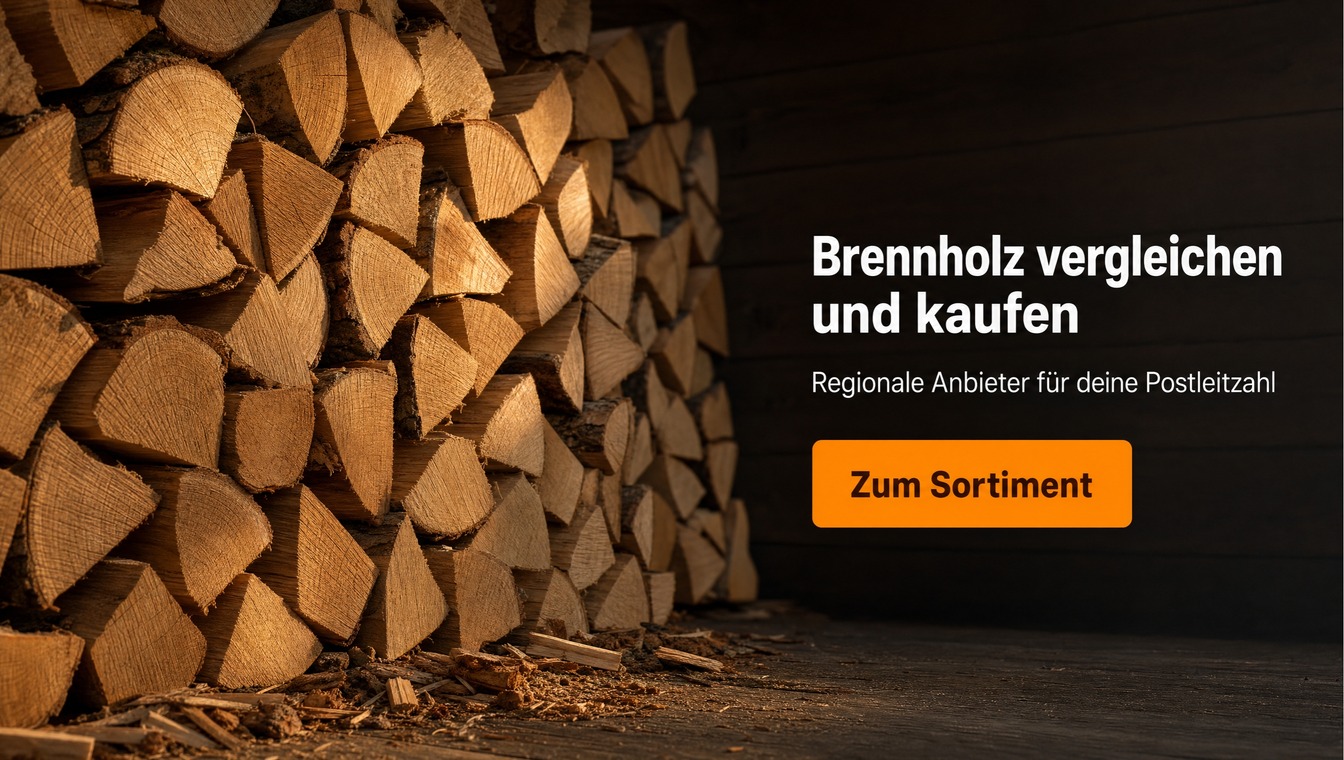 Banner: Brennholz nach Raummeter und Schüttraummeter vergleichen und kaufen